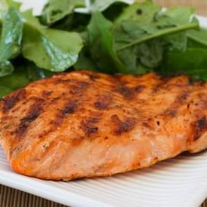 Grilled Salmon with Maple Syrup Glaze