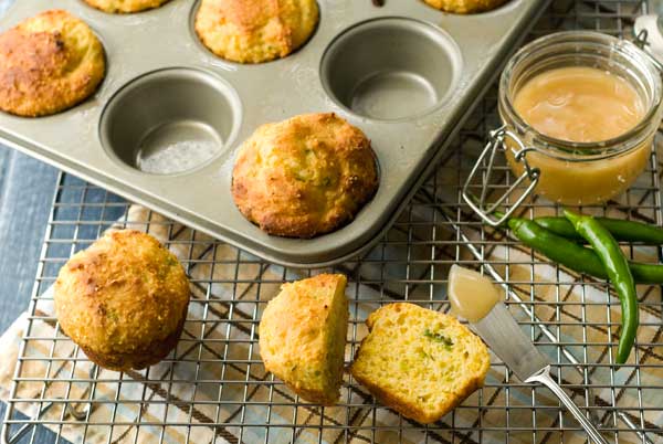 Gluten Free Apricot Jalapeno Cornbread Muffins Recipe