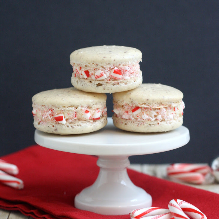 Candy Cane Macarons Recipe