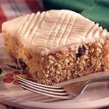 Applesauce Cake with Hot Milk Frosting