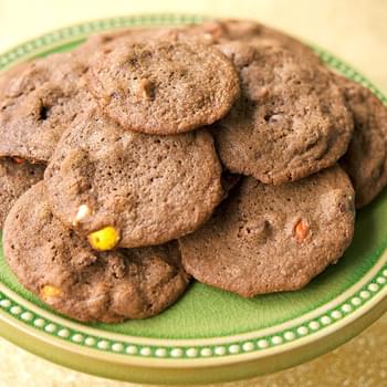 Chocolate Three-Chip Cookies