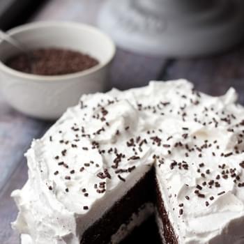 Devil’s Food Cake with Angel Frosting