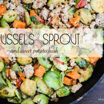 Brussels Sprout Sweet Potato Hash