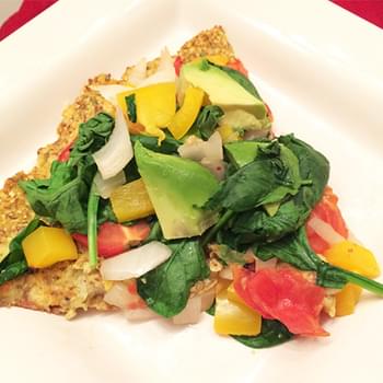 Vegan, Gluten-Free Quinoa & Cauliflower Veggie Pizza