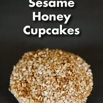 Sesame Honey Cupcakes