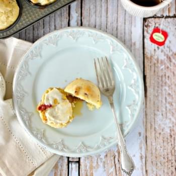 Strawberry + Lemon Pancake Muffins