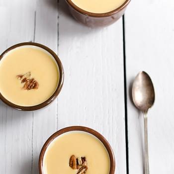 Cream of Winter Squash Soup with Spicy Candied Pecans
