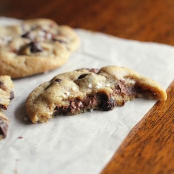 Nutella-Stuffed Brown Butter Chocolate Chip Cookies