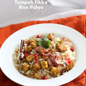Tempeh Tikka Pulao. Vegan Gluten-free