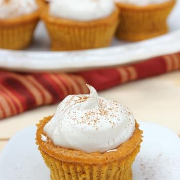 Pumpkin Pie Cupcakes with Cream Cheese