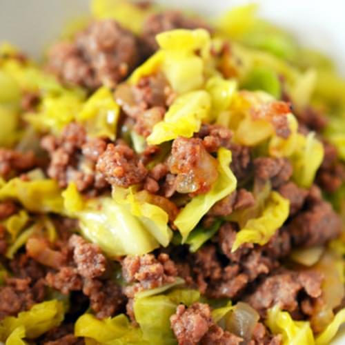 Garbage Stir-Fry with Curried Cabbage