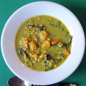 Mung Bean Stew with Squash and Coconut Milk