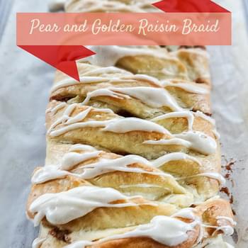 Pear and Golden Raisin Braided Bread