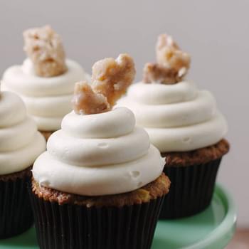 Spiced Apple, Walnut, and Goat Cheese Cupcakes