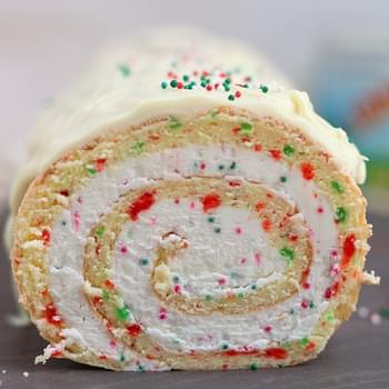 Christmas Vanilla Roll Cake