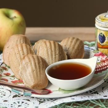 Mini Maple Cinnamon Apple Pancake Dippers with Apple Cider Syrup