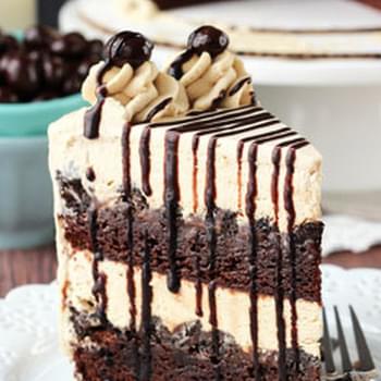 Mocha Brownie Ice Cream Cake