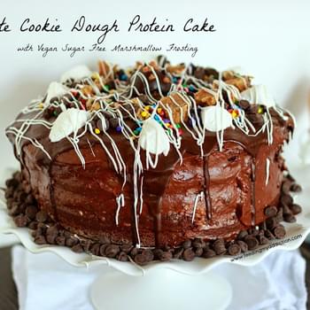 Chocolate Cookie Dough Protein Cake