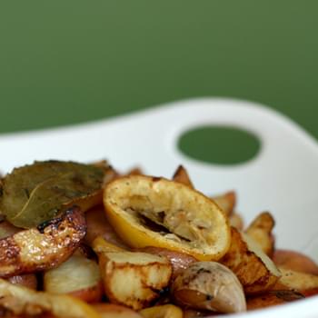 Roasted Baby Red Potatoes With Lemon And Bay Leaves