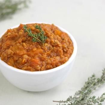 Butternut Squash And Red Lentil Stew