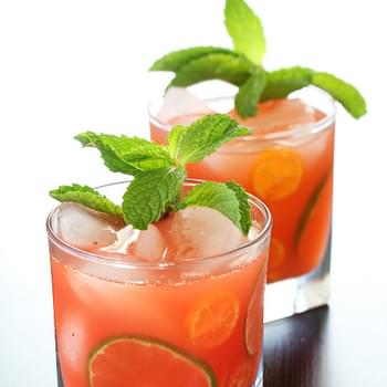 Strawberry and Kumquat Caipirinha