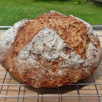 Wholemeal Cheddar and Apple Chutney Soda Bread with Cider