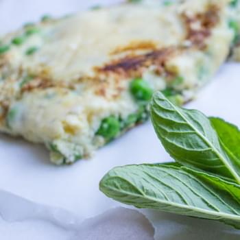 Pea, Mint and Parmesan Omelette