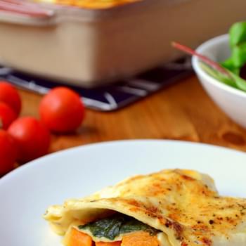 Butternut Squash and Spinach Lasagne