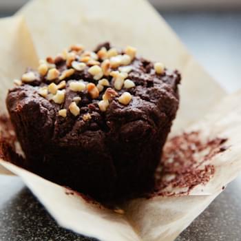 Chocolate, Hazelnut And Olive Oil Muffins