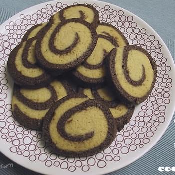 Choc Malt Swirl Cookies