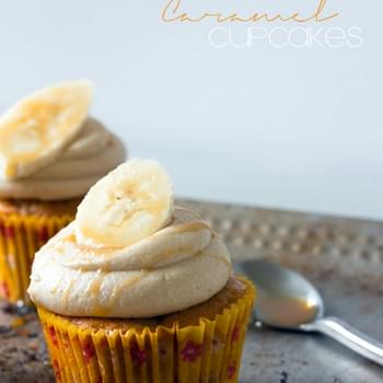 Banana Caramel Cupcakes