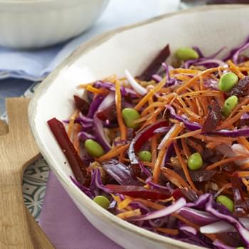 Winter Beetroot Salad With Edamame Soy Beans
