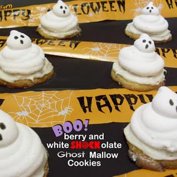 Booberry and White Shockolate Ghost Mallow Cookies