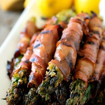 Parmesan-Coated Asparagus Wrapped in Prosciutto