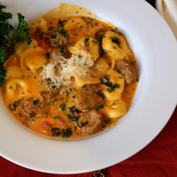 Creamy Tortellini and Sausage Soup