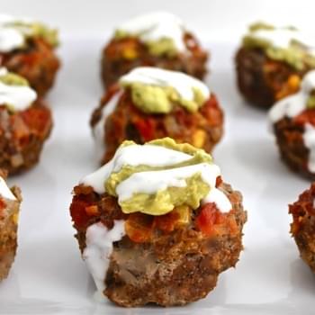 ﻿Skinny Mexican-Style Meatloaf Cupcakes