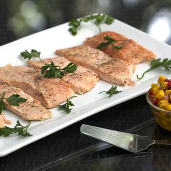 Roasted Salmon with Tropical Salsa