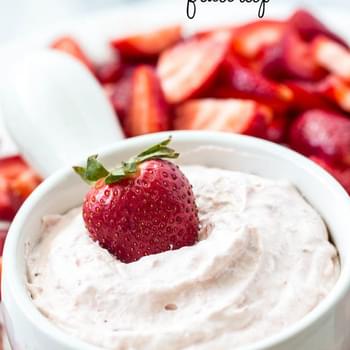 Strawberry Cream Cheese Fruit Dip (2 Ingredients)