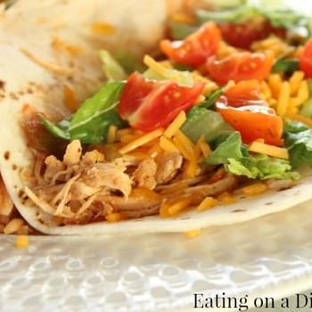 Crockpot Chicken Tacos - only 3 ingredients!