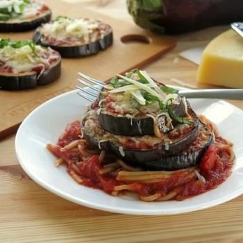 Easy Eggplant Parmesan Stacks