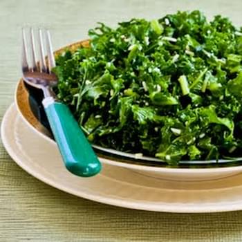 Raw Kale Salad with Pecorino (or Parmesan) and Lemon