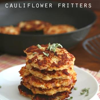 Ham & Cheese Cauliflower Fritters