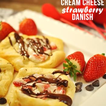 Cream Cheese Strawberry Danish