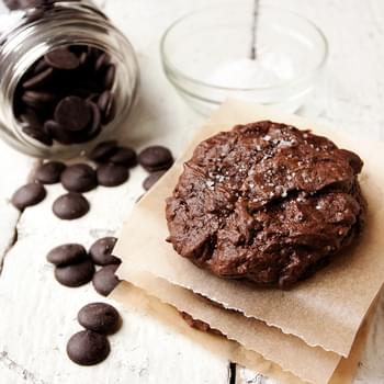 Salted Chocolate Brownie Cookies