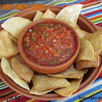 Salsa with Baked Chips