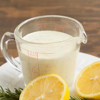 Creamy Lemon Rosemary Salad Dressing