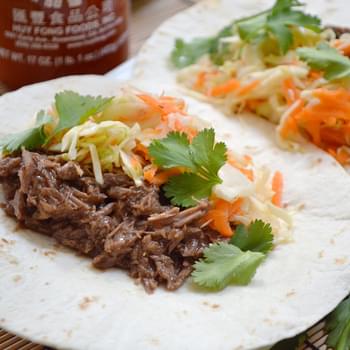 Hoisin Beef Tacos With Sweet & Sour Slaw