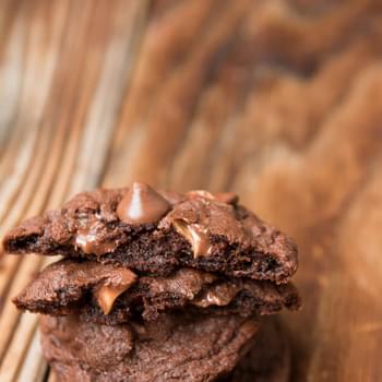 Chocolate Peanut Butter Delight Cookies