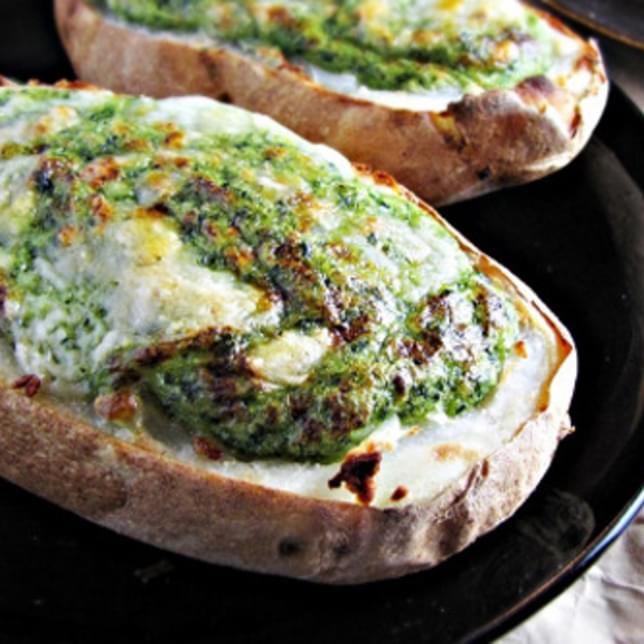 Twice-Baked Broccoli-and-Kale-Stuffed Potatoes