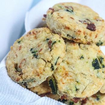 Cheesy Bacon and Kale Biscuits